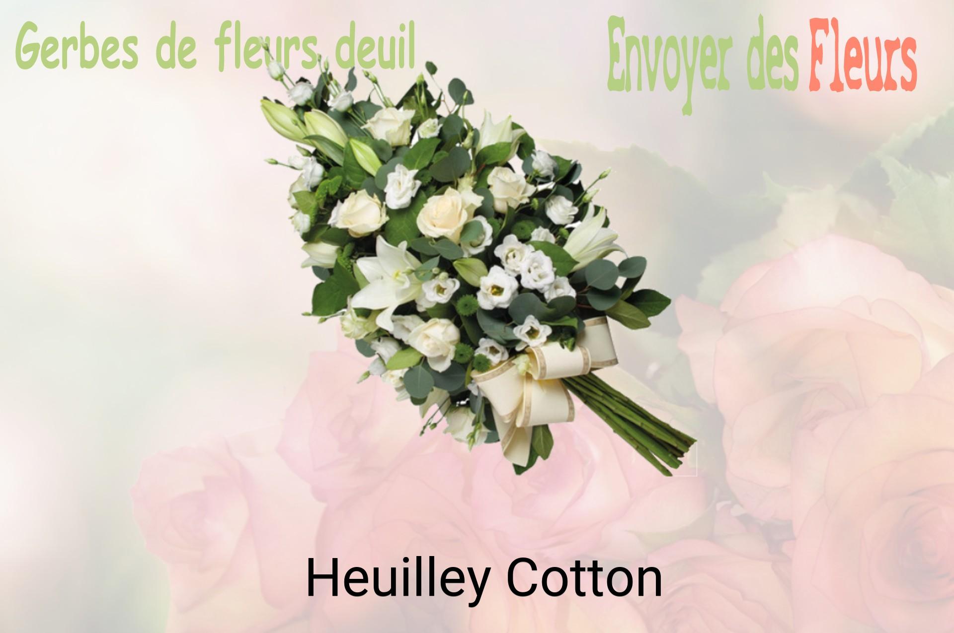 Gerbe de fleurs de deuil livrée à Heuilley-Cotton